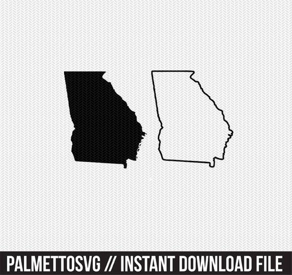 570x537 Collection Of 'georgia State Silhouette' Download More Than