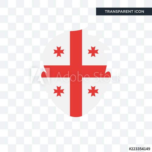 500x500 Georgia Vector Icon Isolated On Transparent Background, Georgia