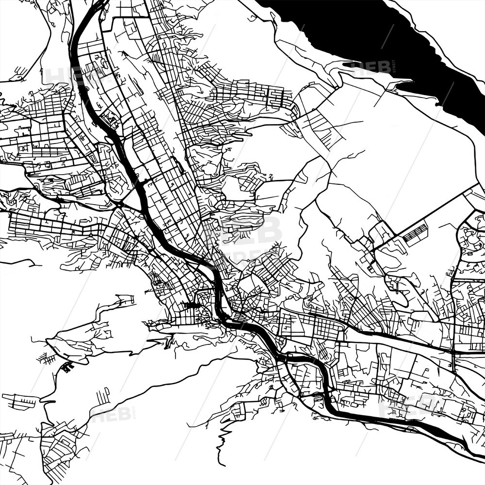 1000x1000 Tbilisi Georgia Vector Map Hebstreit