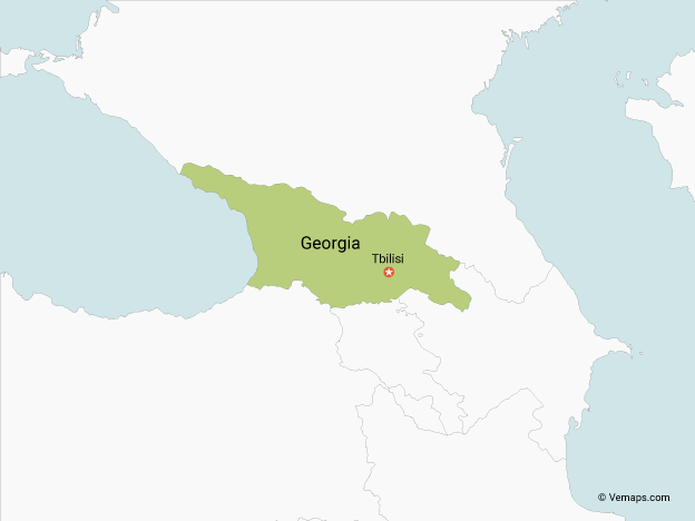 624x468 Vector Maps Of Georgia Free Vector Maps