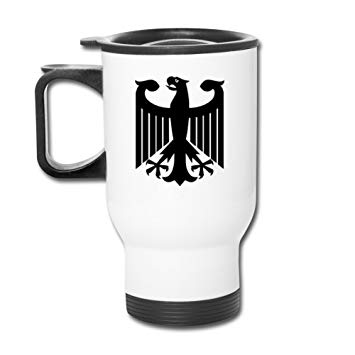 355x355 Oajhi German Eagle Vector Aluminum Travel Mug