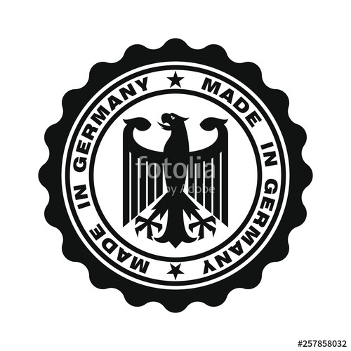 500x500 Stamp With Text Made In Germany Logo German Quality Eagle