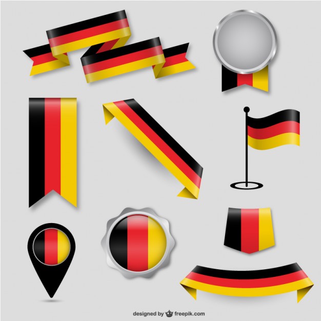 626x626 German Flag Design Elements Vector Free Download