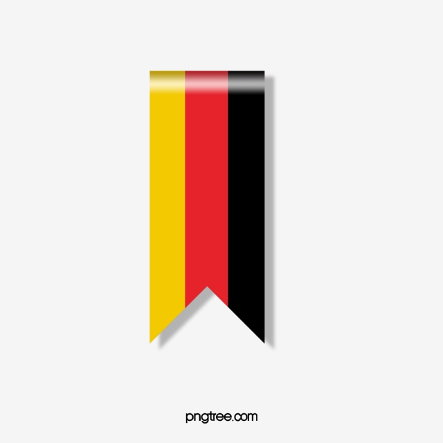 640x640 German Flag Streamers, Flag Vector, Germany, Flag Png And Vector