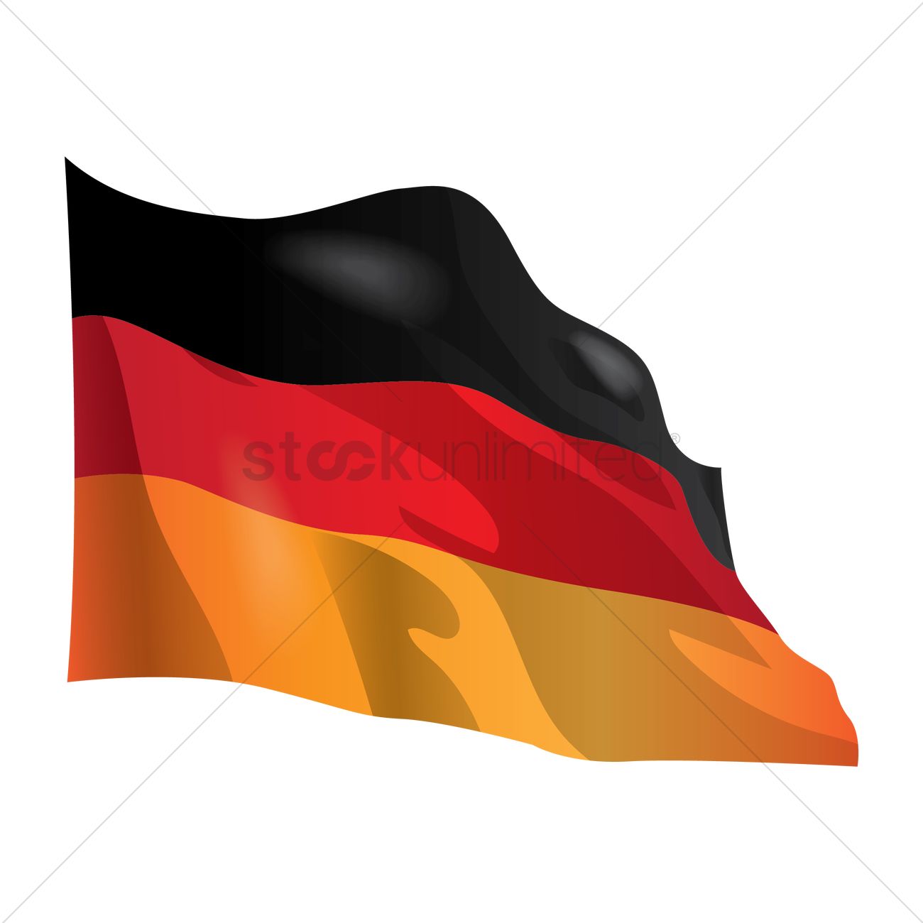 1300x1300 German Flag Design Vector Image