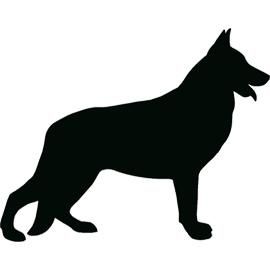 270x270 Huge Collection Of 'german Shepherd Silhouette Clip Art Free