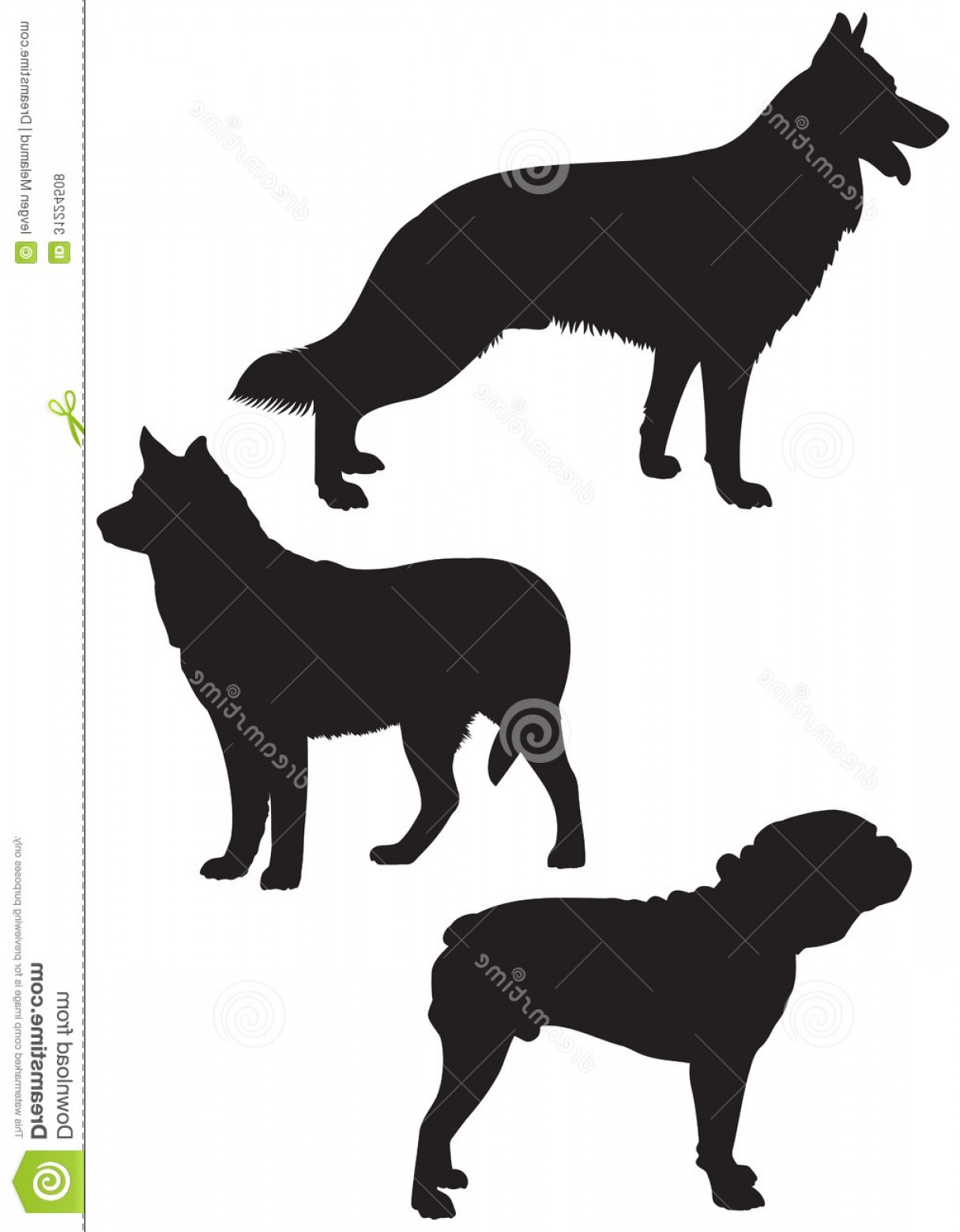 Download German Shepherd Silhouette Vector at Vectorified.com ...