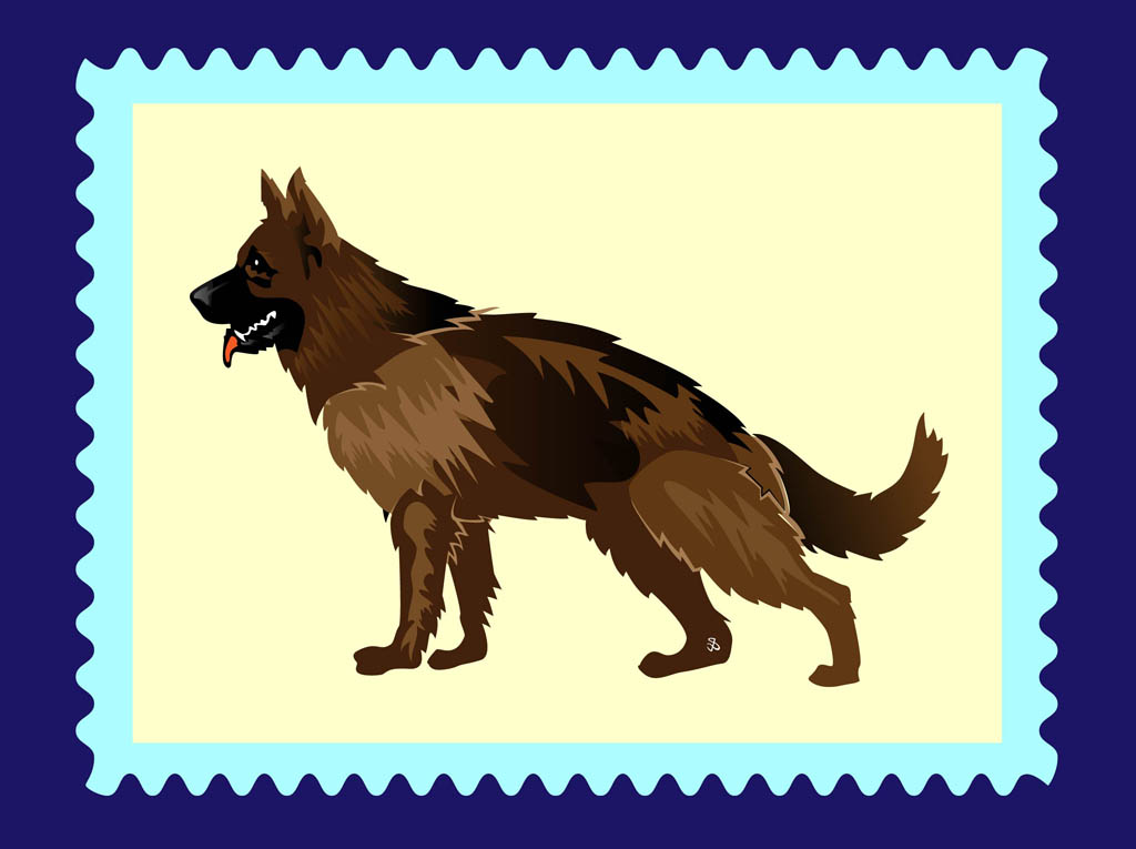 German Shepherd Vector Vector Art Graphics 1024x765 German Shepherd Vector Vector Art Graphics