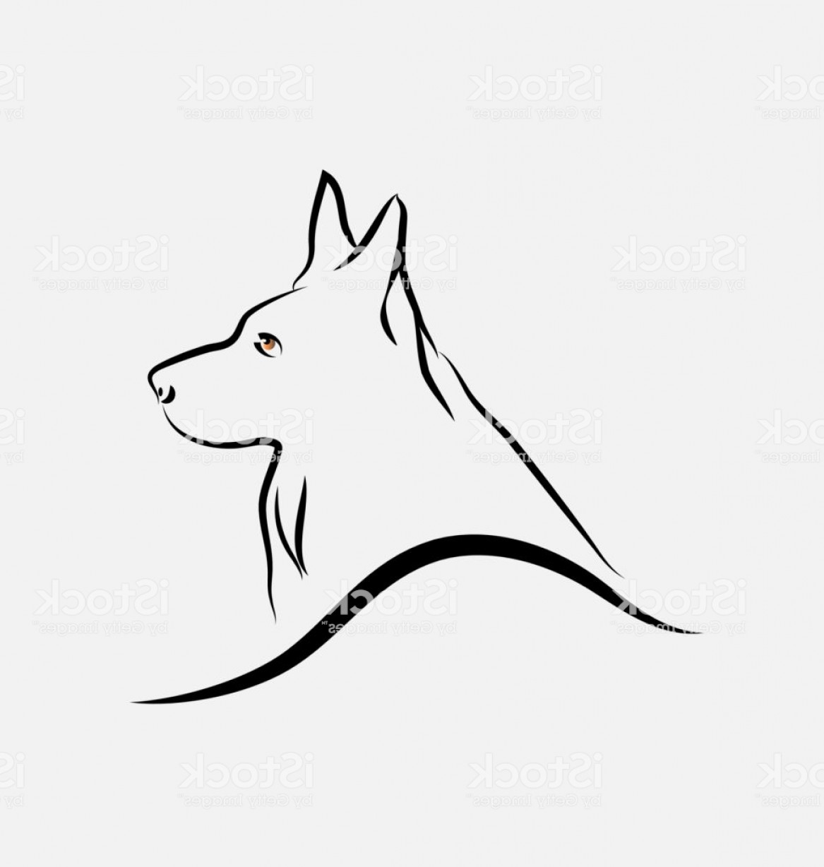 1167x1228 German Shepherd Dog Line Art Vector Gm Hoodamath