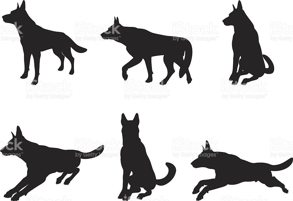 1024x702 Black Silhouette Of German Shepherd Clipart Free Cliparts