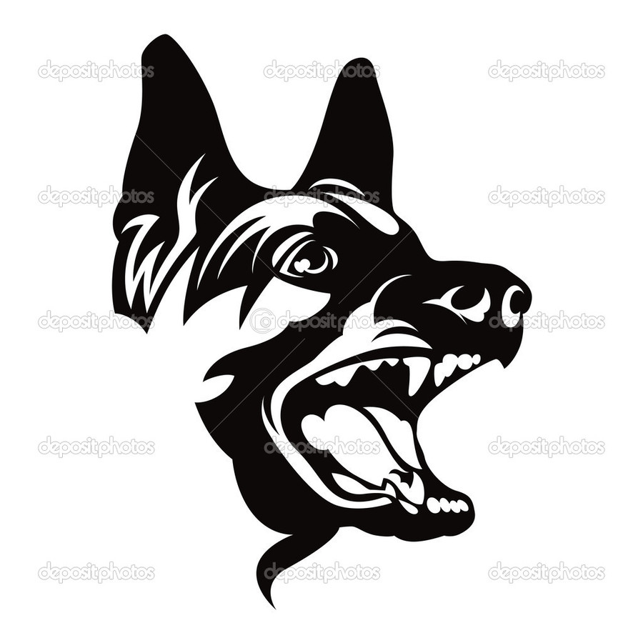 900x900 Download Angry German Shepherd Vector Clipart German Shepherd