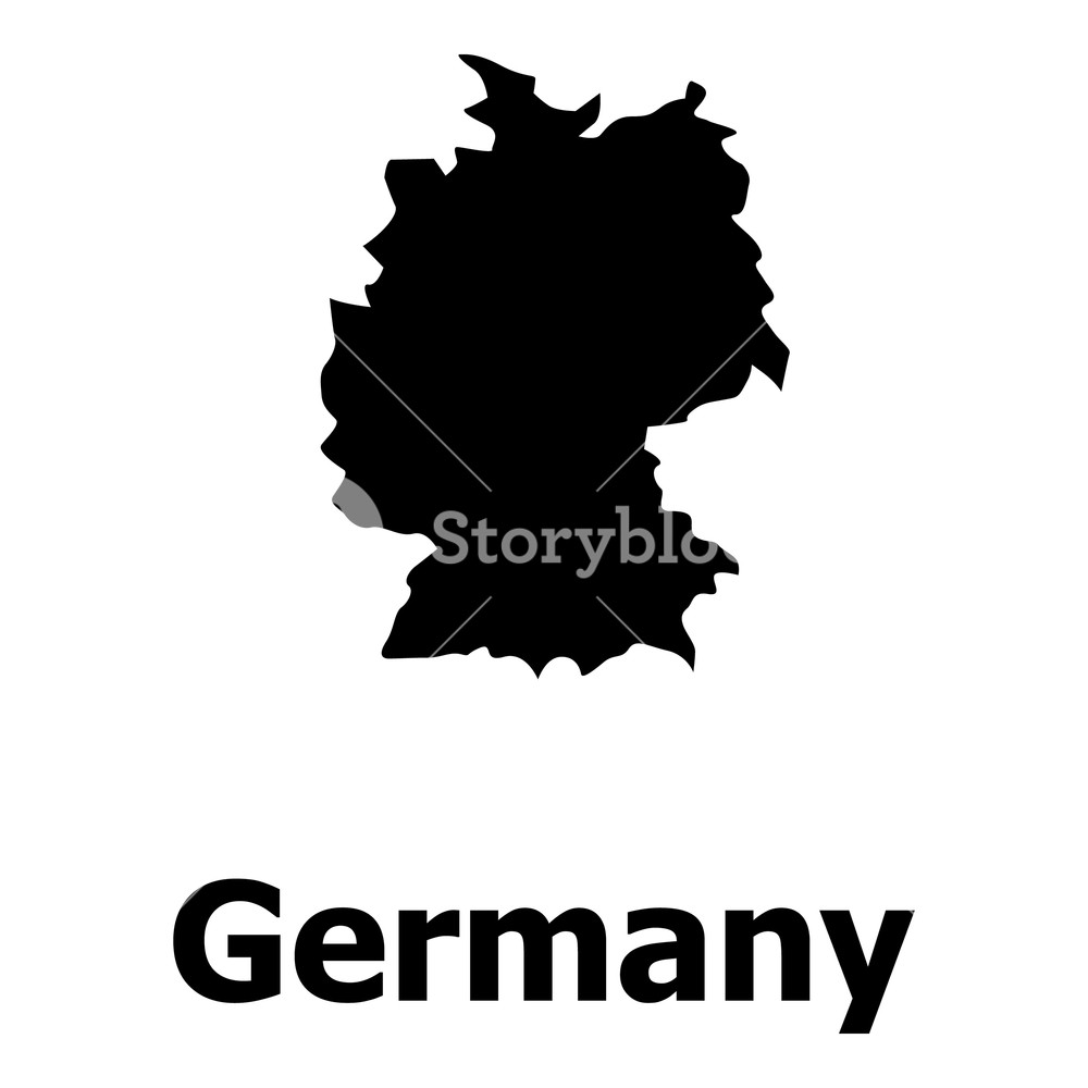 Germany Map Icon Simple Illustration Of Germany Map Vector Icon 1000x1000 Germany Map Icon Simple Illustration Of Germany Map Vector Icon