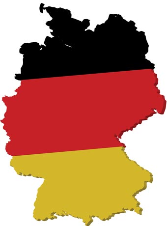 Germany Vector Map 340x460 Germany Vector Map
