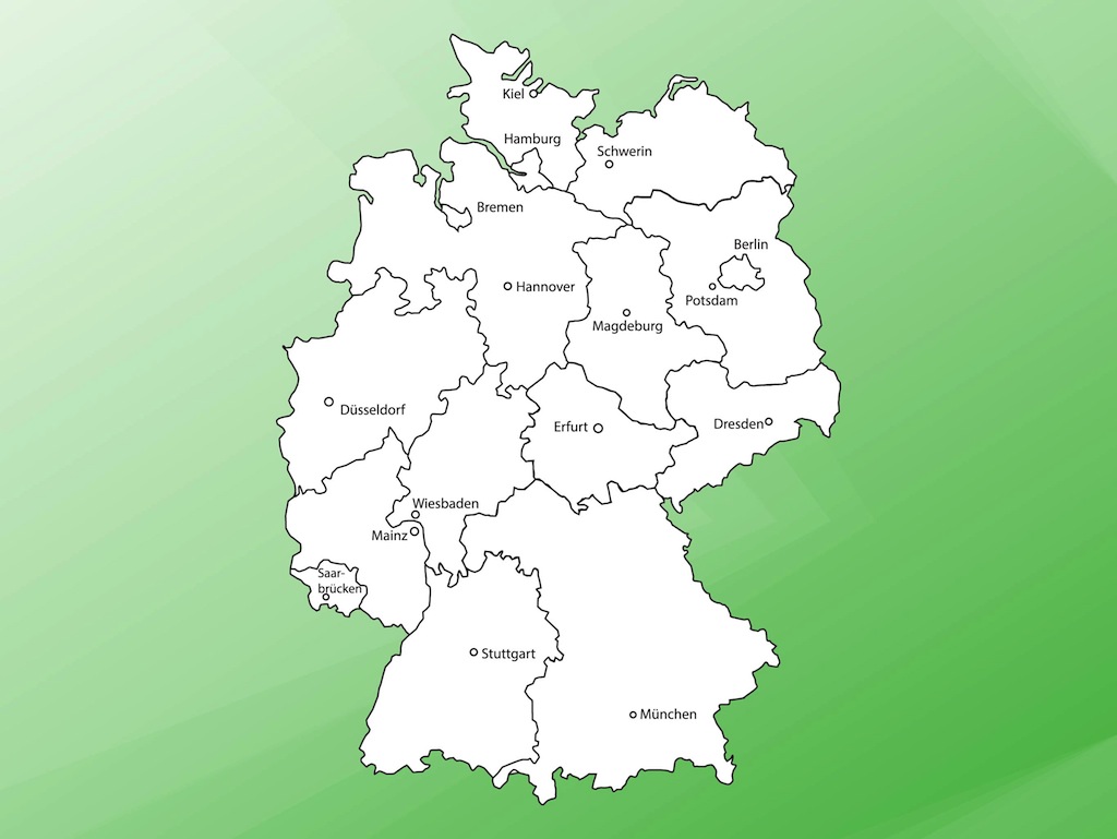 Map Of Germany Vector Art Graphics 1024x769 Map Of Germany Vector Art Graphics