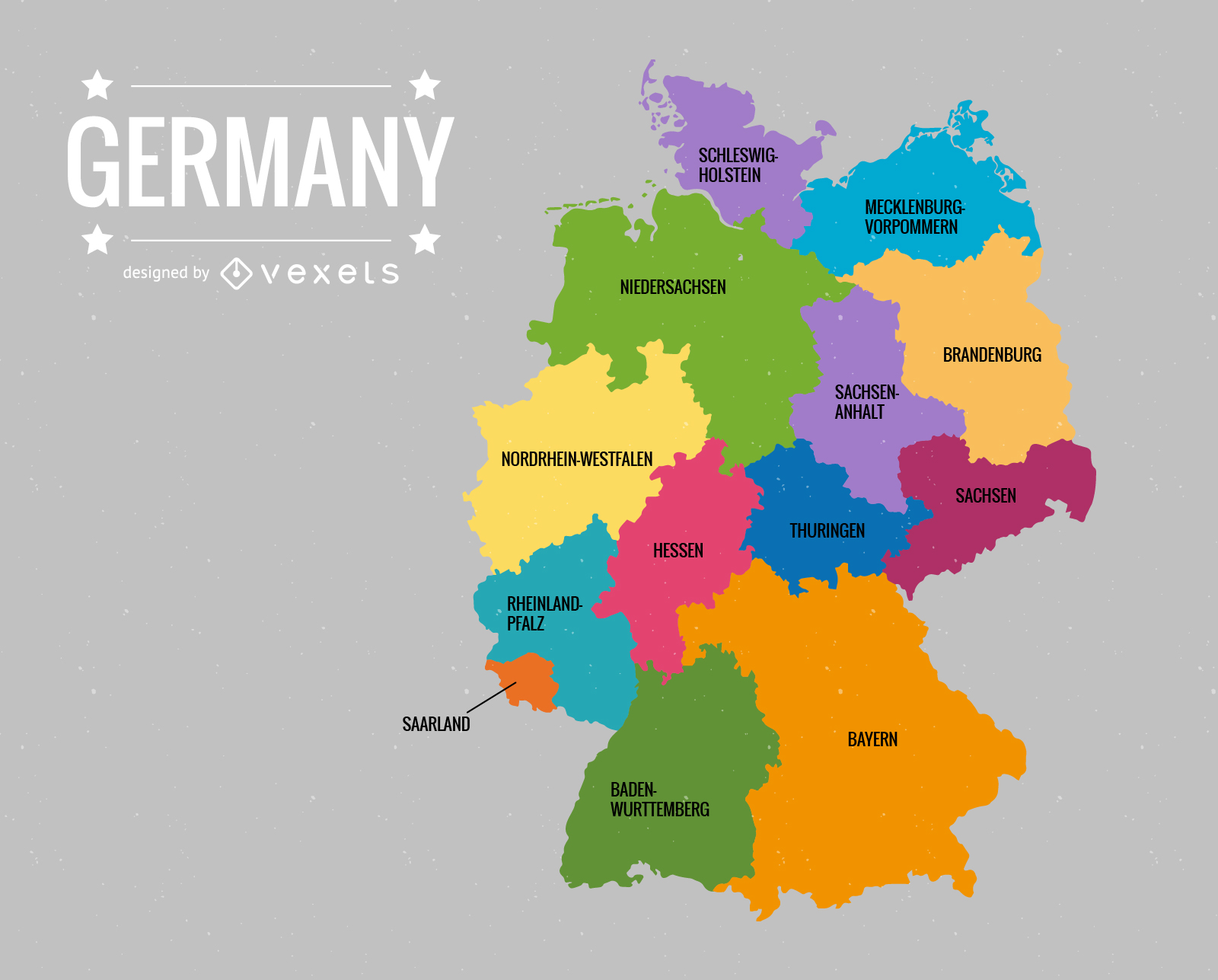 Deutschlandkarte Germany Map Vector 1600x1287 Deutschlandkarte Germany Map Vector