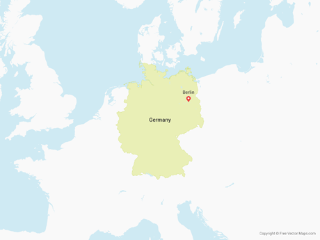 Vector Maps Of Germany Free Vector Maps 460x345 Vector Maps Of Germany Free Vector Maps