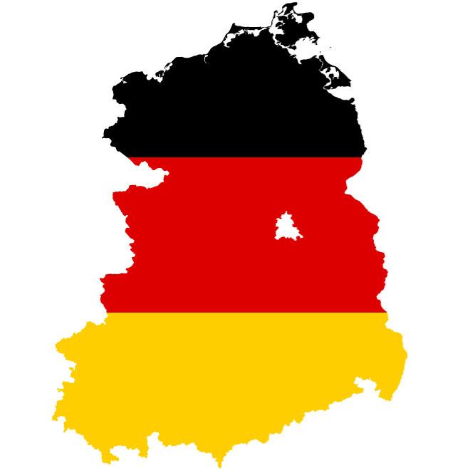Flag Map Of East Germany Vector 660x660 Flag Map Of East Germany Vector