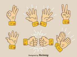 271x200 Hand Gestures Free Vector Art