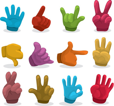 395x368 Hand Gestures Vectors Free Vector Download