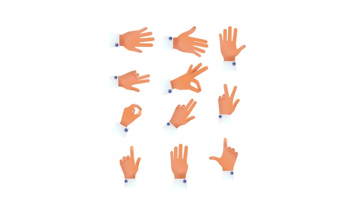 716x443 Touchscreen Gesture Vector Pack Vector Hands Vectorvice