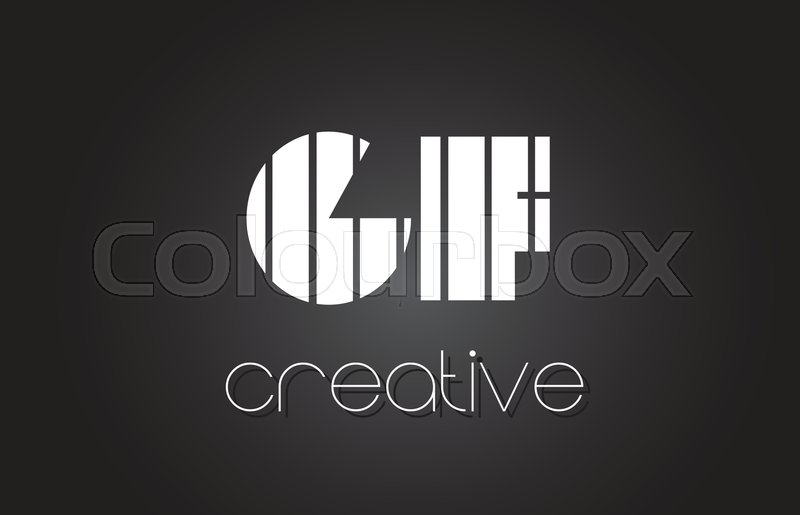 800x515 Gf G F Creative Letter Logo Design Stock Vector Colourbox