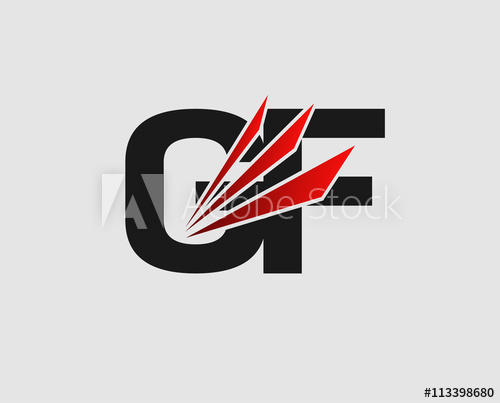 500x403 Gf Logo Vector Graphic Branding Letter Element