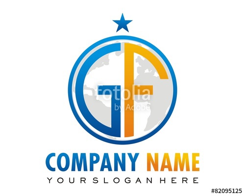 500x400 Gf Circle Logo Image Vector Stock Image And Royalty Free Vector