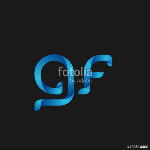 500x500 Initial Letter Gf Logo Vector Design Stock Image And Royalty Free