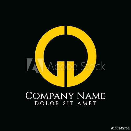 500x500 Gg Company Logo Vector Template Design
