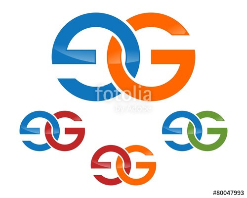 500x400 Gg Logo Vector Stock Image And Royalty Free Vector