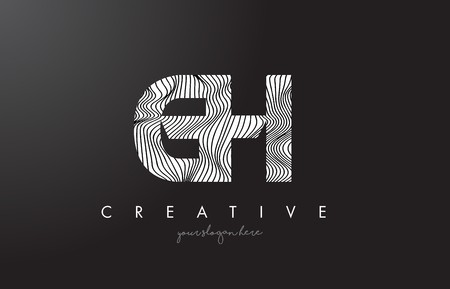 450x289 Vector Of Gh G H Letter Logo With Zebra