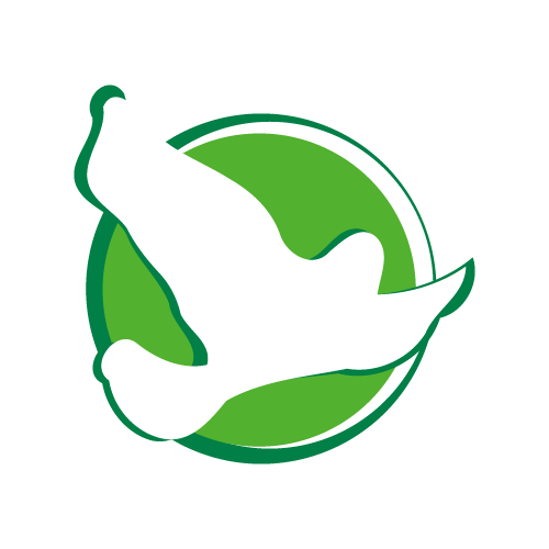 500x500 Green Flying Ghost Logo Vector