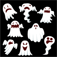200x200 Ghost Set Logo Vector