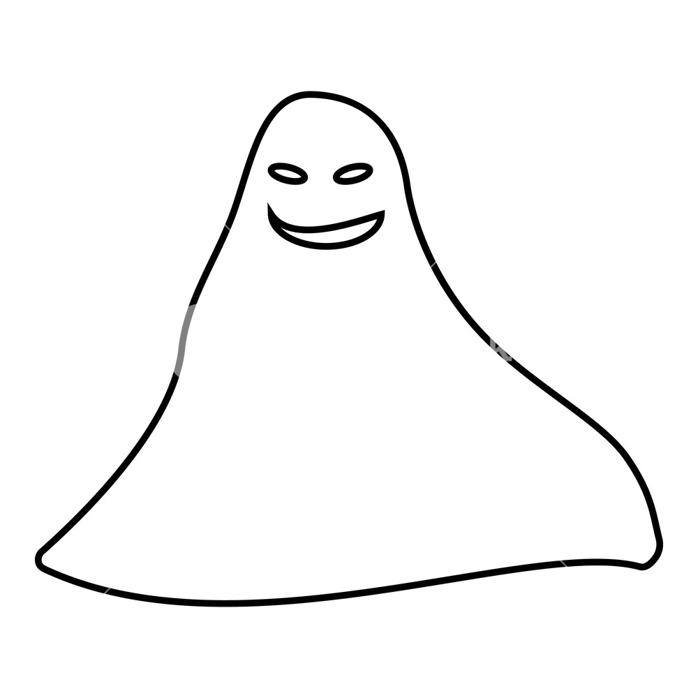 Ghost Icon Outline Illustration Of Ghost Vector Icon For Web 1000x1000 Ghost Icon Outline Illustration Of Ghost Vector Icon For Web