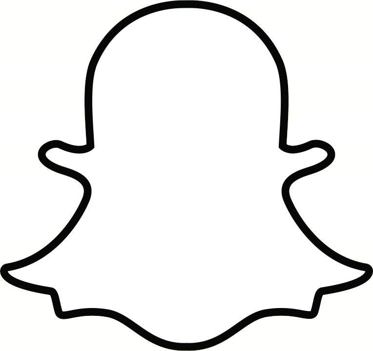Snapchat Ghost Outline Icons Png 764x719 Snapchat Ghost Outline Icons Png