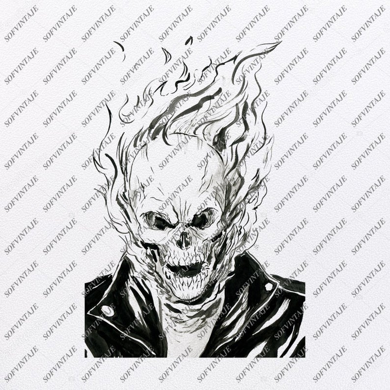 794x794 Ghost Rider Ghost Rider Original Design Tattoo Etsy