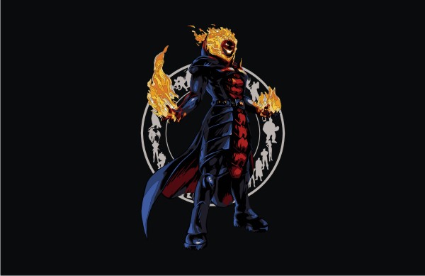 600x389 Marvel Vs Capcom Ghost Rider Vector Game
