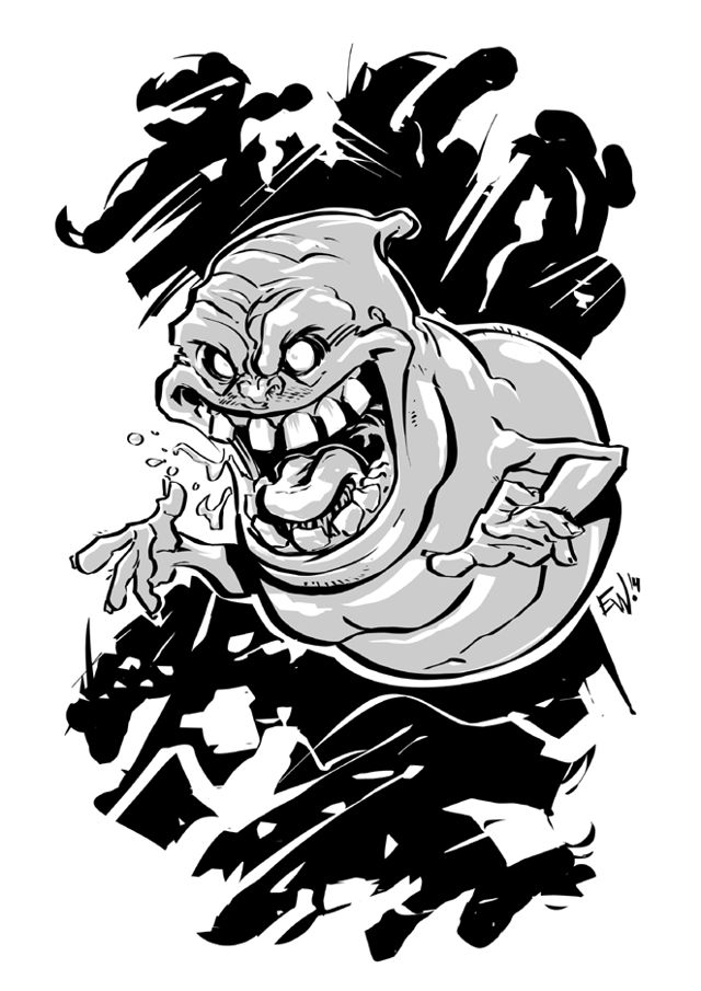 Vector Serigrafia Slimer Ghostbusters Eryck Webb Best Vector 640x905 Vector Serigrafia Slimer Ghostbusters Eryck Webb Best Vector