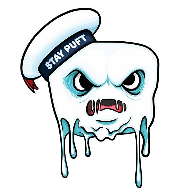 Finished Up This Stay Puft Sticker 640x640 Finished Up This Stay Puft Sticker