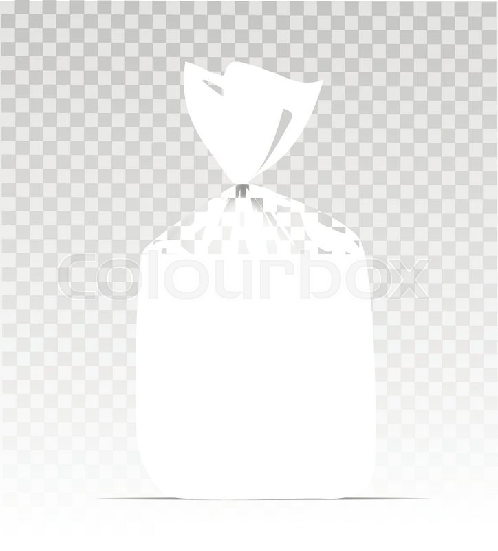 724x800 Empty Transparent Plastic Gift Bag Stock Vector Colourbox