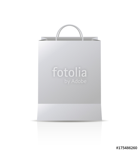 462x500 Mock Up Of Gift Bag Vector Design Blank Stock Image And Royalty
