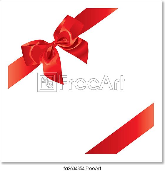 561x581 Free Art Print Of Festive Bow