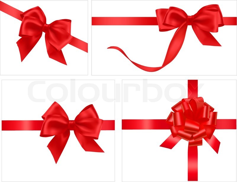 800x615 Big Collection Of Gift Bows Vector Stock Vector Colourbox