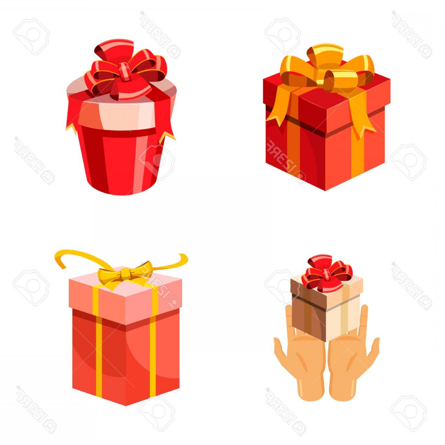1560x1560 Photostock Vector Gift Box Icon Set Cartoon Set Of Gift Box Vector
