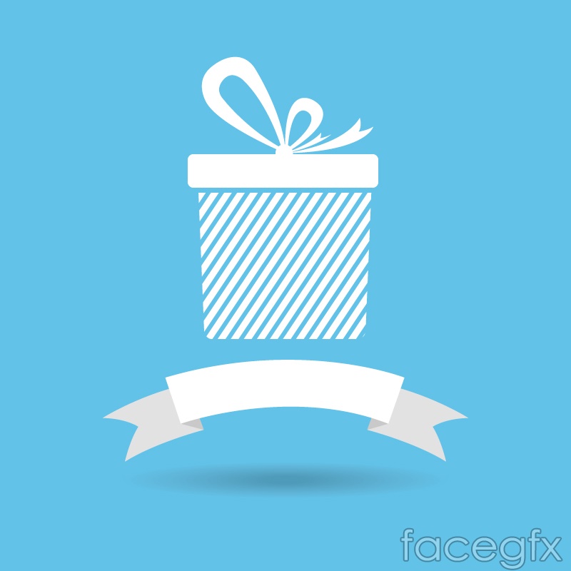 800x800 White Ribbons And Gift Box Vector Over Millions Vectors, Stock