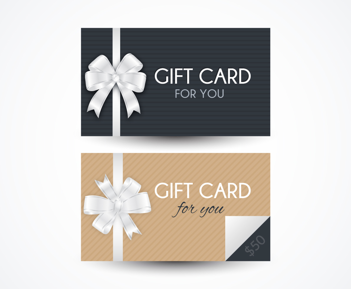 1136x936 Gift Card Templates Vector Art Graphics