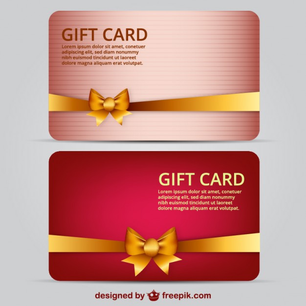 626x626 Gift Card Template Vector Free Download