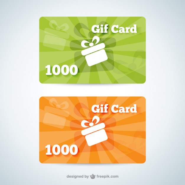 626x626 Gift Card Templates Vector Free Download