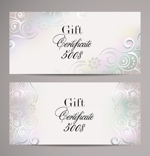 500x520 Ornate Gift Certificates Template Vectors Free Vector