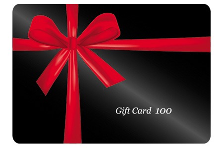 450x300 Red Ribbon Wrapped Around A Black Gift Card Vector Material My